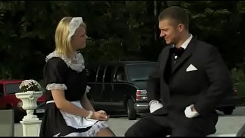 Norwegian maid fucks the landlord in the ass